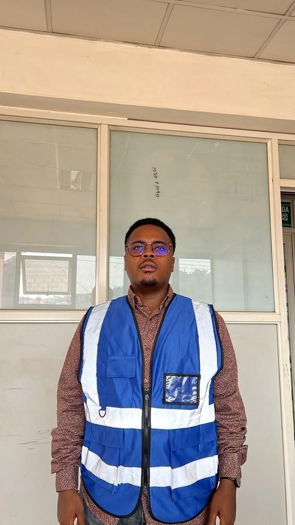 Blue Reflective Safety Vest with Pockets